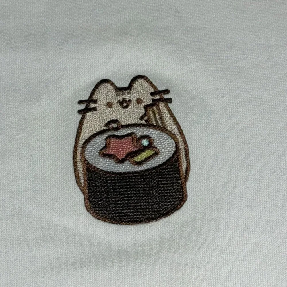 Pusheen‎ Box Exclusive Colorblock Crewneck Sweatshirt Pink White Medium NWT - Picture 3 of 9